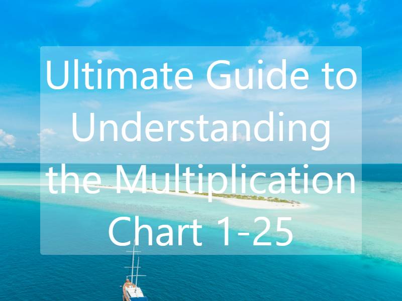 Ultimate Guide to Understanding the Multiplication Chart 1-25