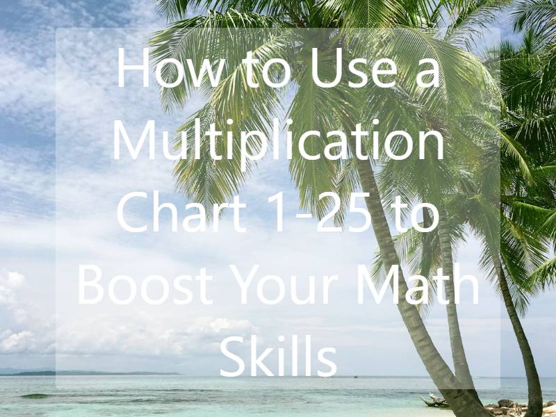 How to Use a Multiplication Chart 1-25 to Boost Your Math Skills