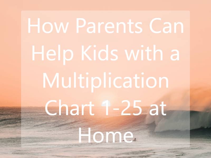 How Parents Can Help Kids with a Multiplication Chart 1-25 at Home