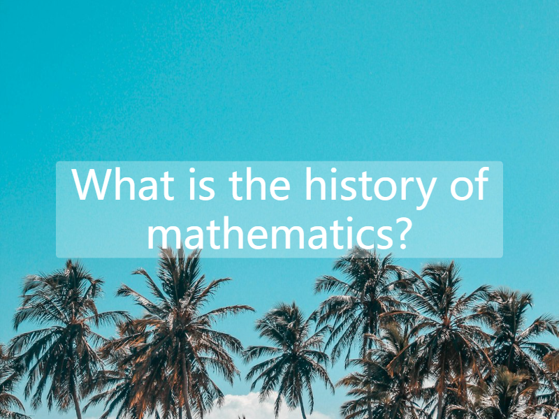 What is the history of mathematics?